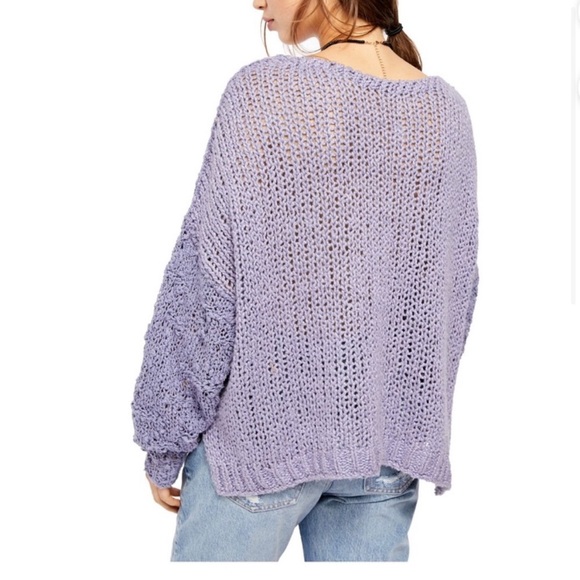 Free People Sunday Shore Pullover Sweater  S - Picture 2 of 6